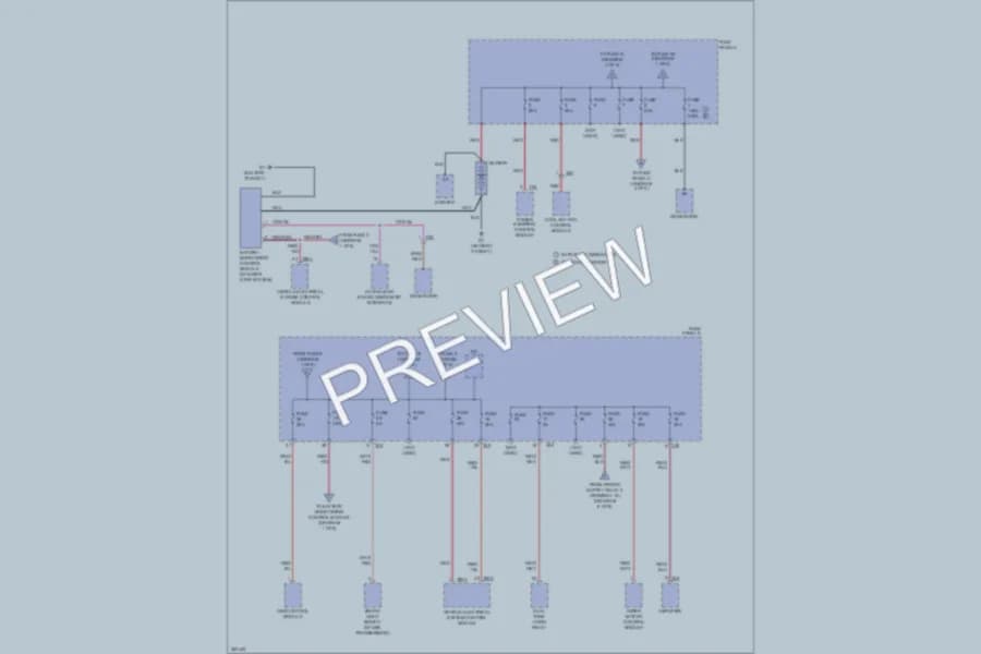 2010 Volkswagen Golf Power Distribution wiring diagram preview