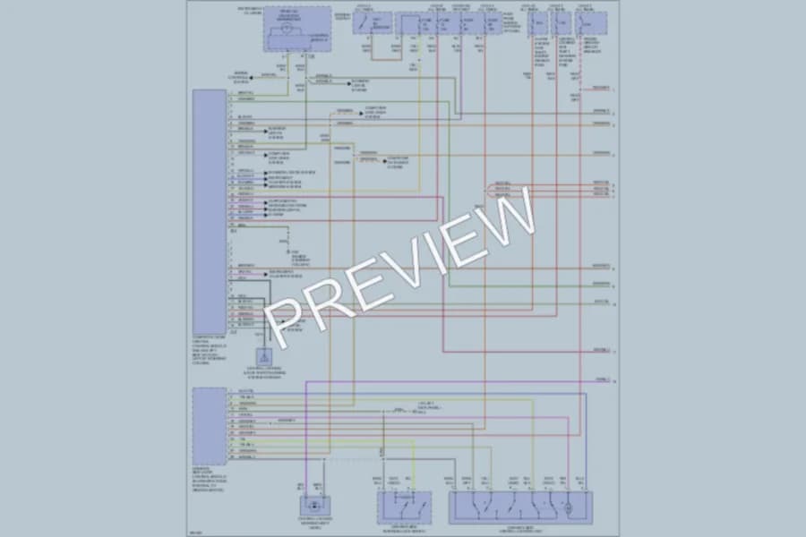 2010 Volkswagen NewBeetle Power Door Locks wiring diagram preview