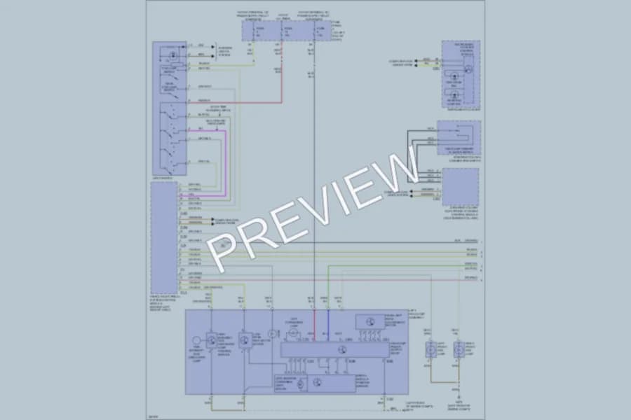 2010 Volkswagen Passat Headlights wiring diagram preview