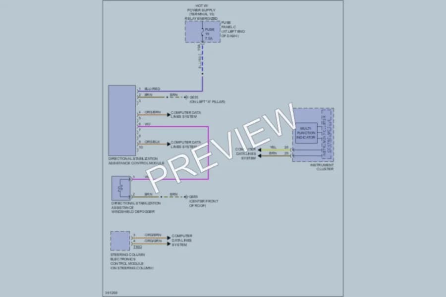 2010 Volkswagen Passat Navigation wiring diagram preview