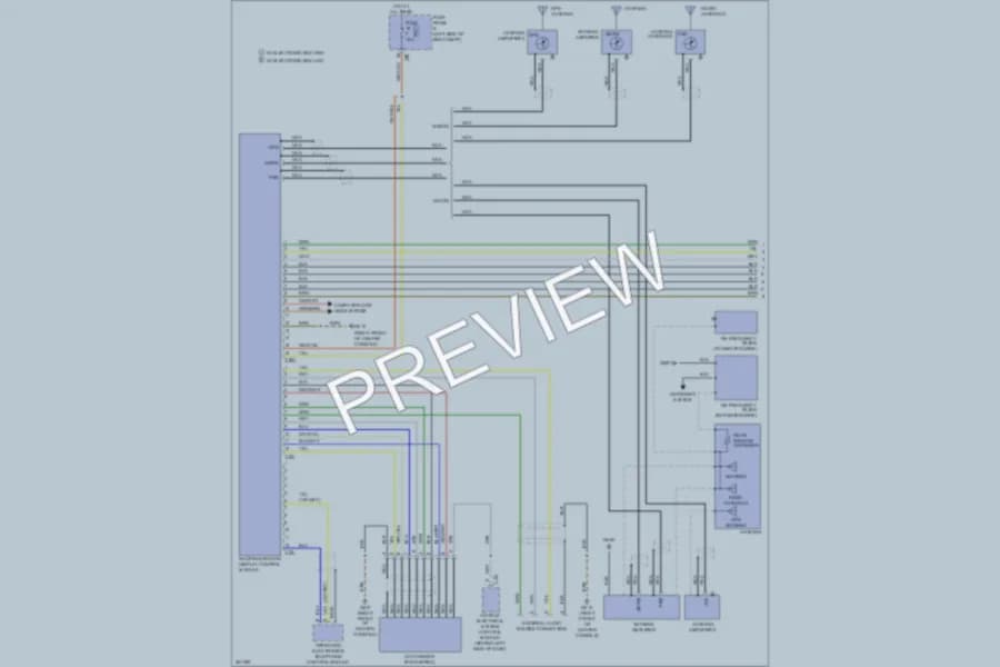 2010 Volkswagen Passat Radio wiring diagram preview