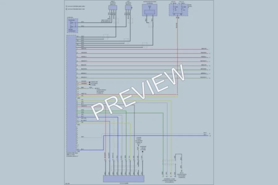2010 Volkswagen PassatCC Navigation wiring diagram preview