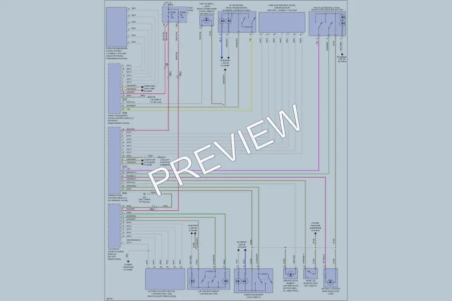 2010 Volkswagen PassatCC Power Door Locks wiring diagram preview