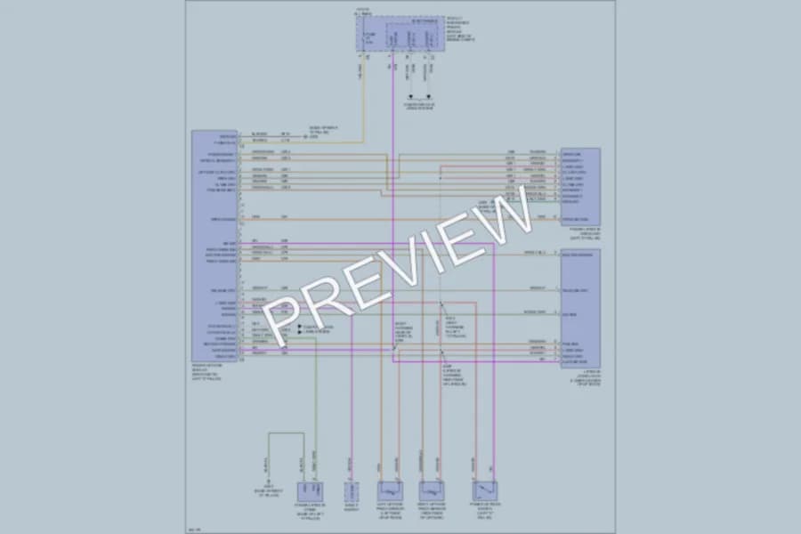 2010 Volkswagen Routan Trunk Tailgate Fuel Door wiring diagram preview