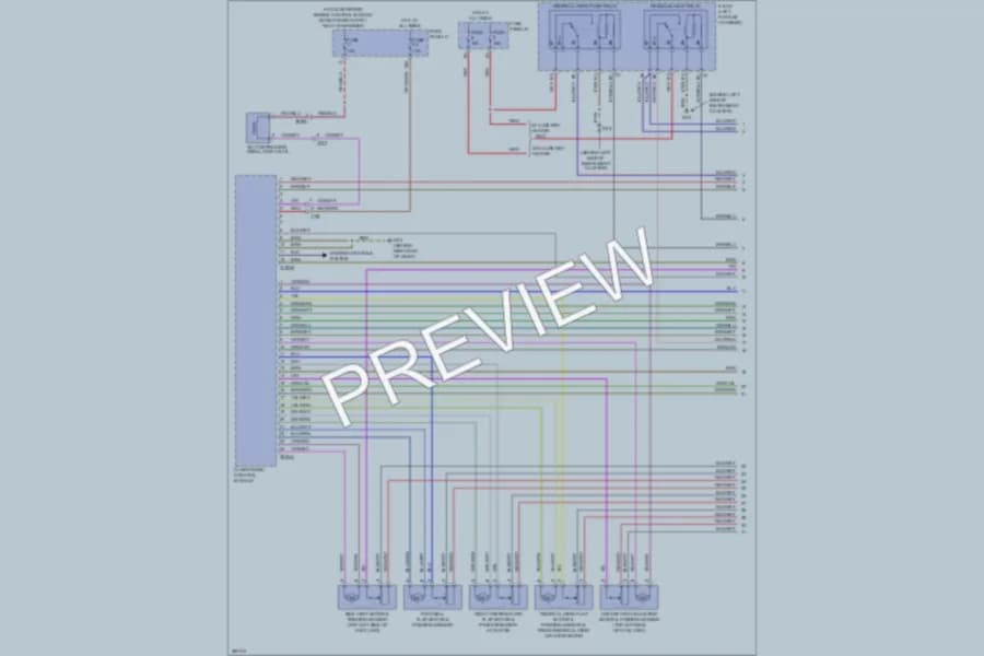 2010 Volkswagen Touareg Air Conditioning wiring diagram preview