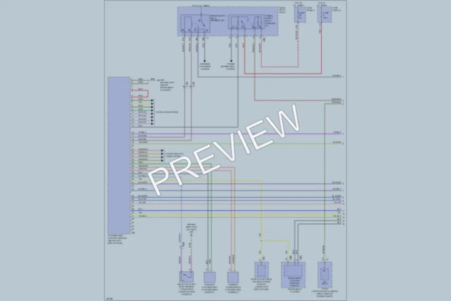 2010 Volkswagen Touareg Anti Theft wiring diagram preview