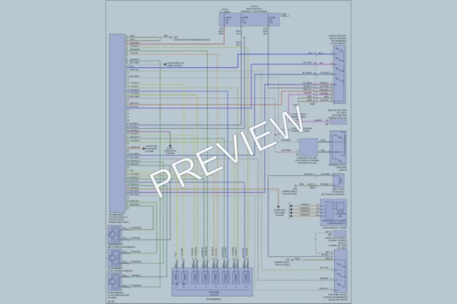 2010 Volkswagen Touareg Transmission wiring diagram preview