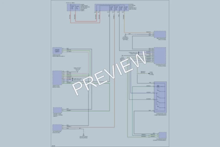 2010 Volvo C70 Power Windows wiring diagram preview