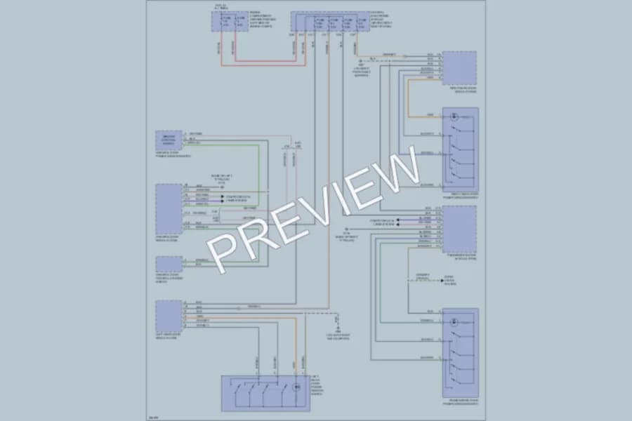 2010 Volvo S40 Power Windows wiring diagram preview