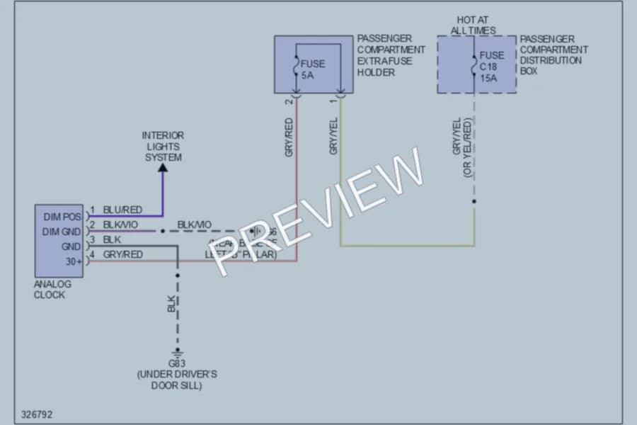 2010 Volvo S80 Instrument Cluster wiring diagram preview
