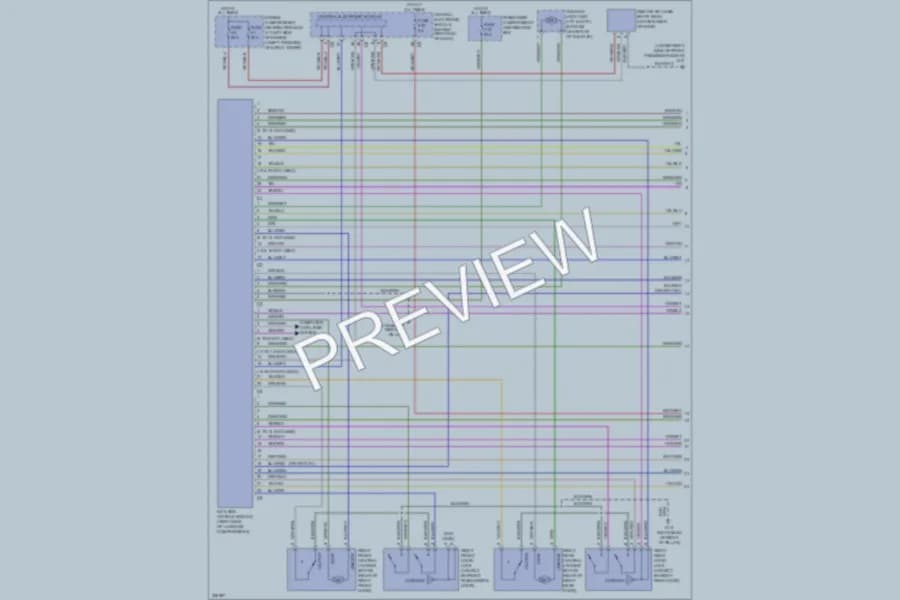2010 Volvo V70 Power Door Locks wiring diagram preview