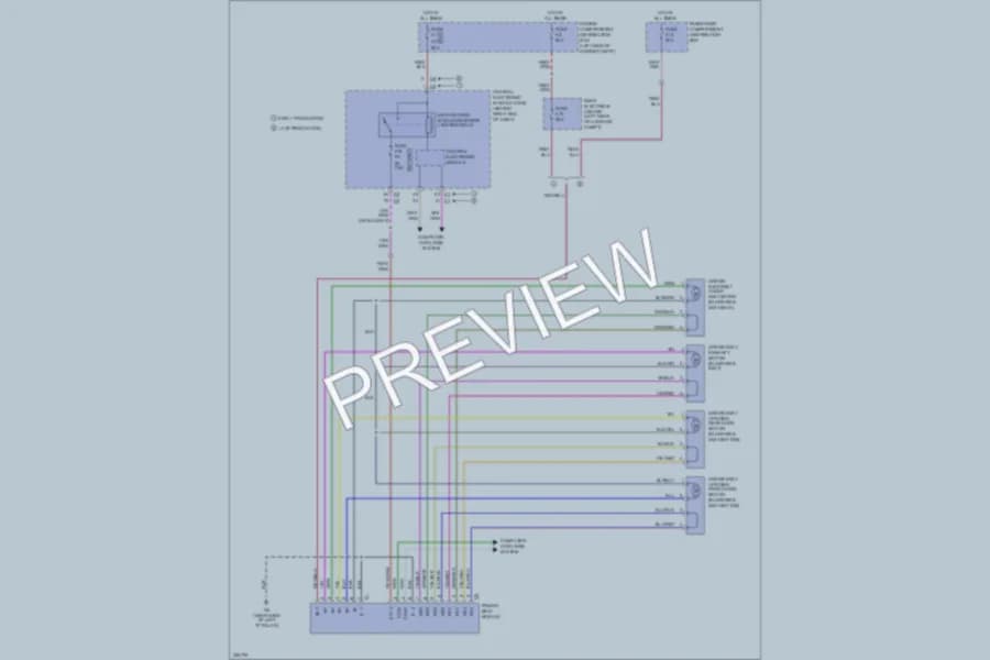 2010 Volvo XC60 Memory Systems wiring diagram preview