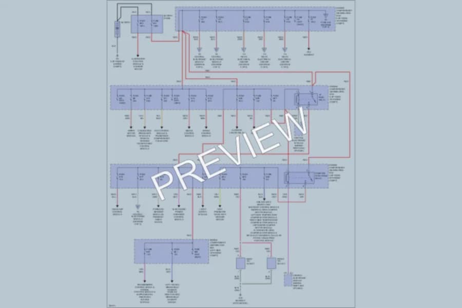 2010 Volvo XC60 Power Distribution wiring diagram preview