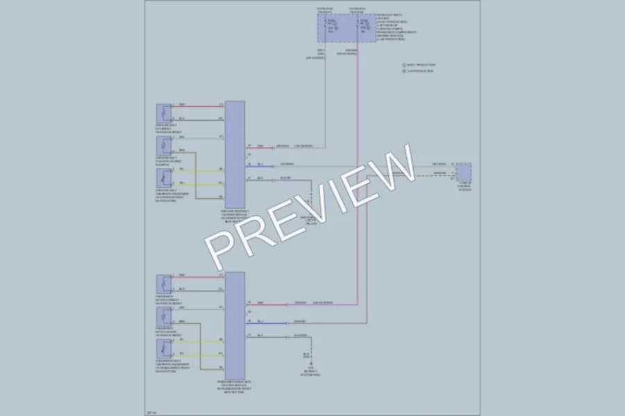 2010 Volvo XC60 Power Seats wiring diagram preview