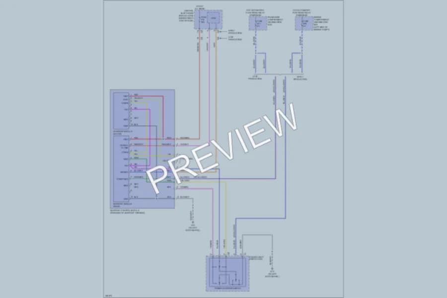 2010 Volvo XC60 Power Top Sunroof wiring diagram preview