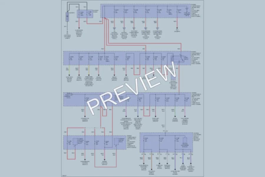 2010 Volvo XC70 Power Distribution wiring diagram preview