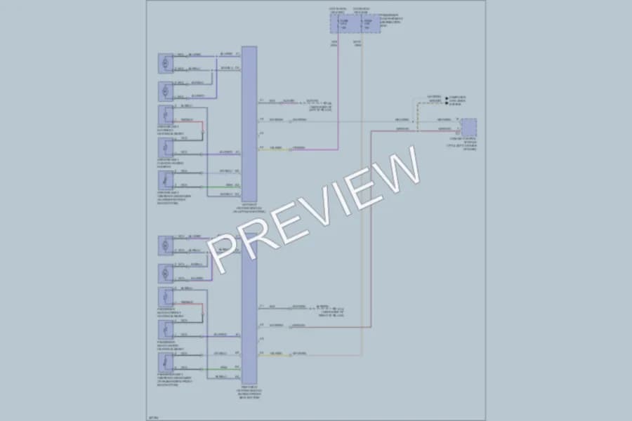 2010 Volvo XC70 Power Seats wiring diagram preview