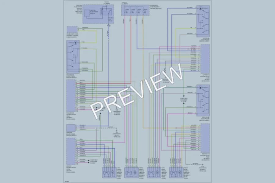 2010 Volvo XC70 Power Windows wiring diagram preview