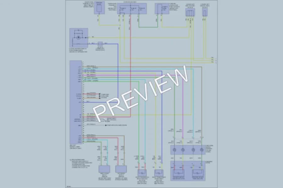 2011 Acura MDX Supplemental Restraints wiring diagram preview