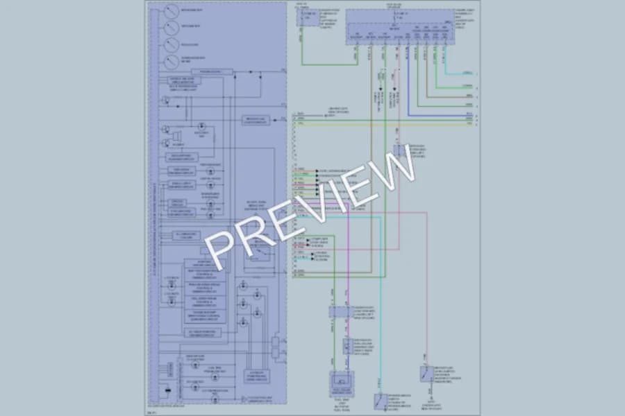 2011 Acura RDX Instrument Cluster wiring diagram preview