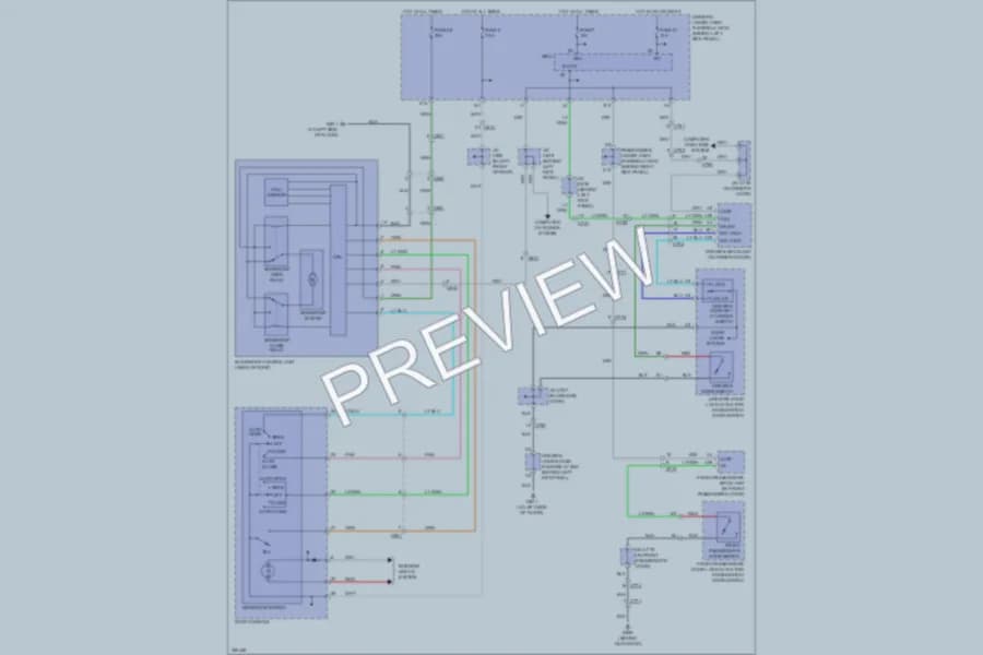 2011 Acura RL Power Top Sunroof wiring diagram preview