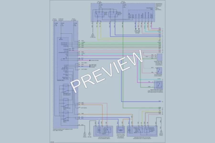 2011 Acura ZDX Power Door Locks wiring diagram preview
