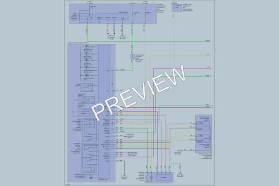 2011 Acura ZDX Power Windows wiring diagram preview