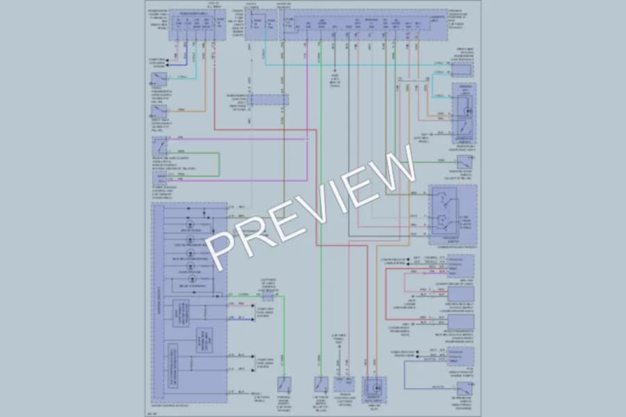 2011 Acura ZDX Warning Systems wiring diagram preview