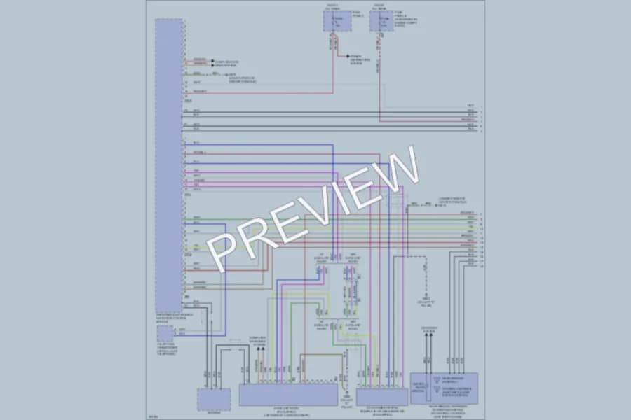 2011 Audi A3 Navigation wiring diagram preview