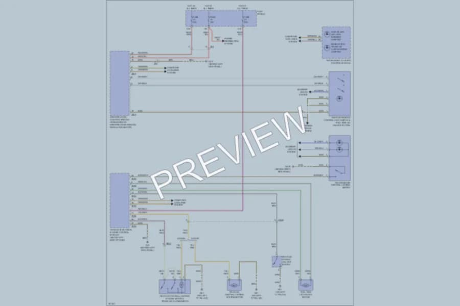 2011 Audi A3 Trunk Tailgate Fuel Door wiring diagram preview