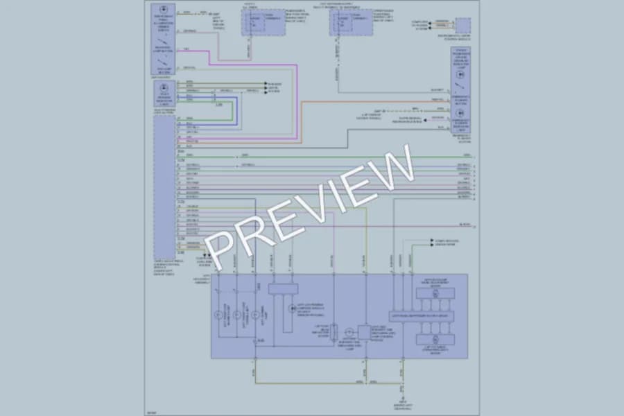 2011 Audi A4 Headlights wiring diagram preview