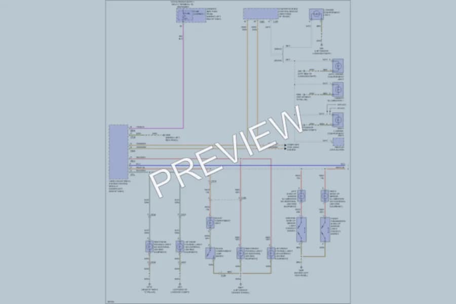 2011 Audi A4 Interior Lights wiring diagram preview