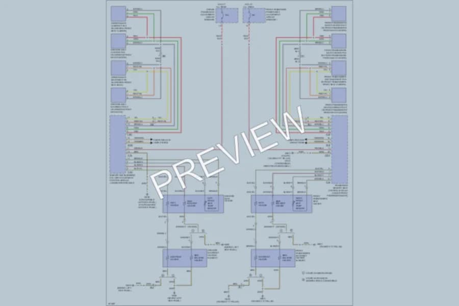 2011 Audi A5 Power Seats wiring diagram preview