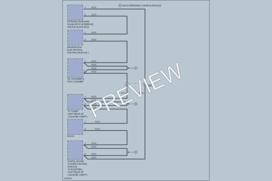 2011 Audi A5 Radio wiring diagram preview