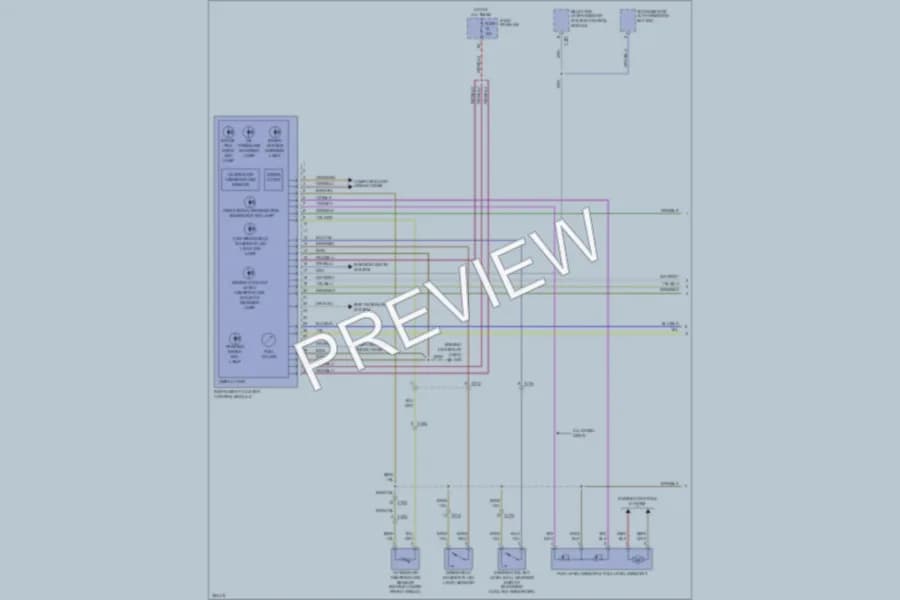 2011 Audi A6 Instrument Cluster wiring diagram preview