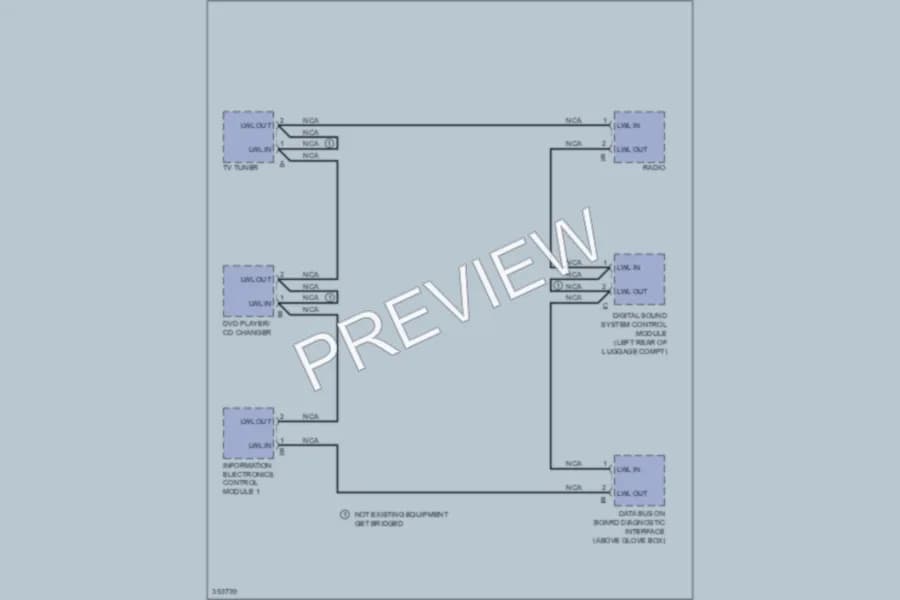 2011 Audi A6 Radio wiring diagram preview