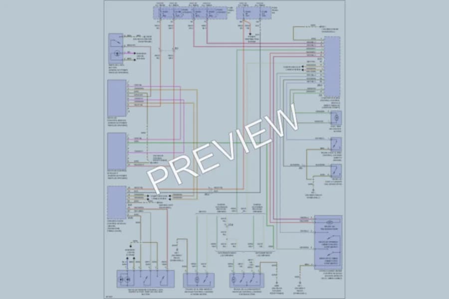 2011 Audi A6 Trunk Tailgate Fuel Door wiring diagram preview