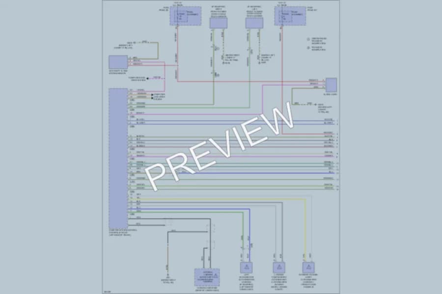 2011 Audi Q5 Anti Theft wiring diagram preview