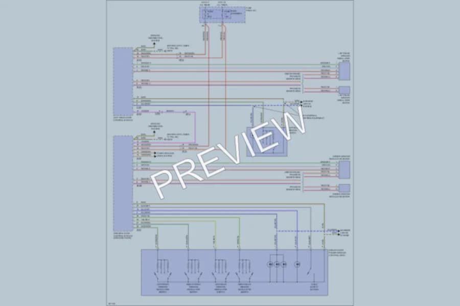 2011 Audi Q5 Power Windows wiring diagram preview