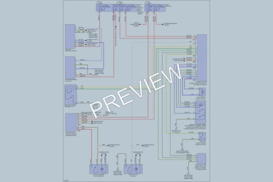 2011 Audi Q5 Trunk Tailgate Fuel Door wiring diagram preview