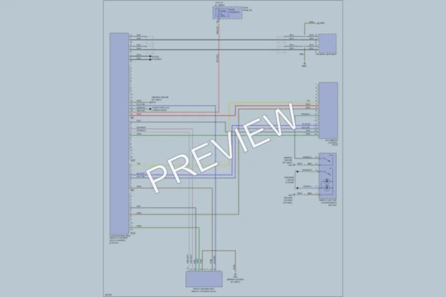 2011 Audi Q7 Instrument Cluster wiring diagram preview