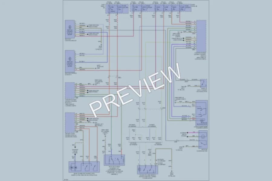 2011 Audi Q7 Trunk Tailgate Fuel Door wiring diagram preview