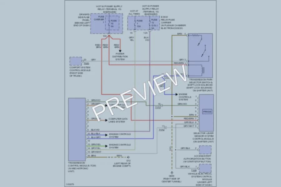 2011 Audi S4 Transmission wiring diagram preview