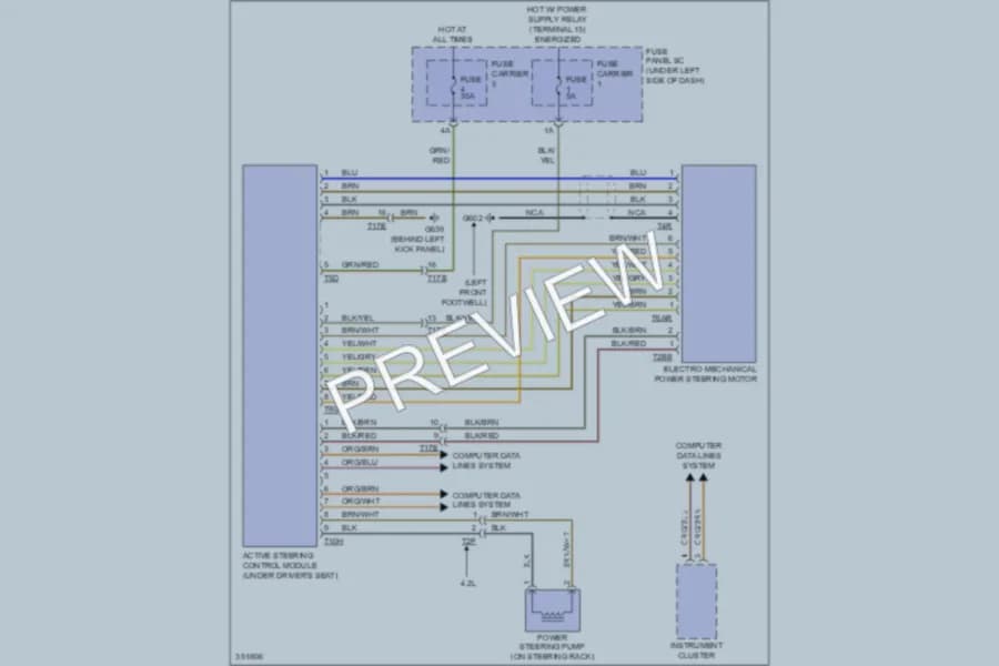 2011 Audi S5 Electronic Power Steering wiring diagram preview