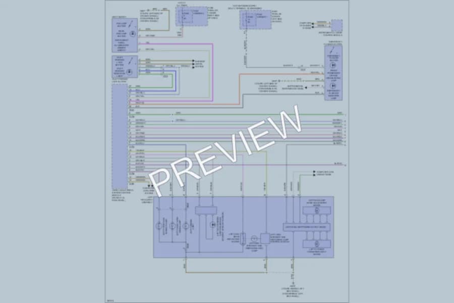 2011 Audi S5 Headlights wiring diagram preview