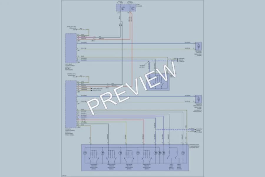 2011 Audi S6 Power Windows wiring diagram preview