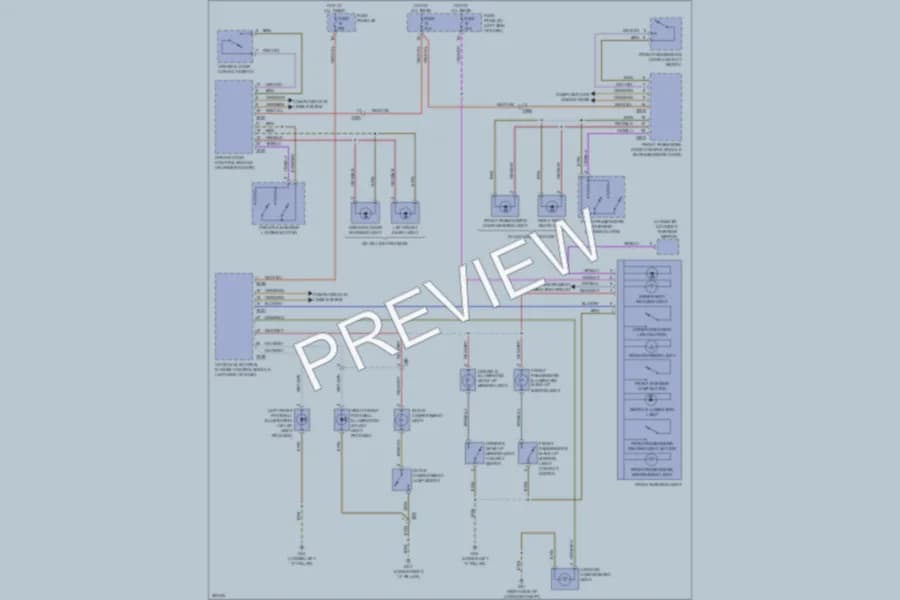 2011 Audi TT Interior Lights wiring diagram preview
