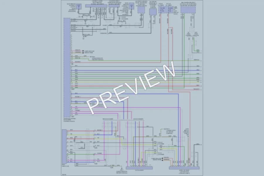 2011 Audi TT Navigation wiring diagram preview