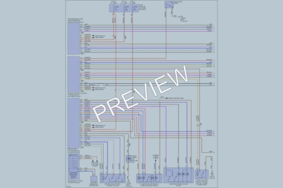2011 Audi TTS Power Door Locks wiring diagram preview