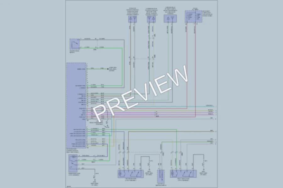 2011 Buick LaCrosse Power Door Locks wiring diagram preview